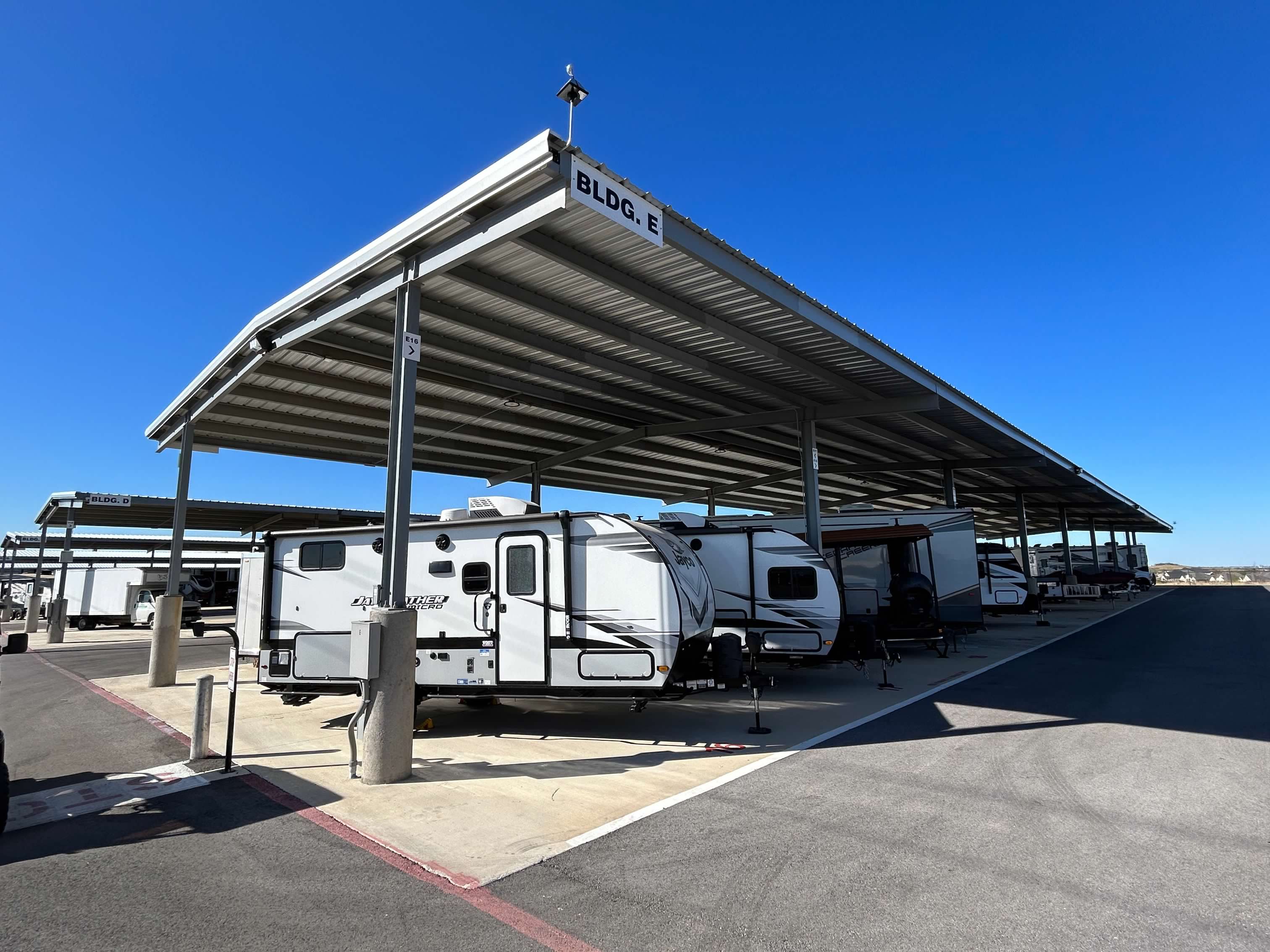 Haslet Boat & RV Storage has enclosed, canopy, and uncovered parking as well as limited self-storage units available for rent.